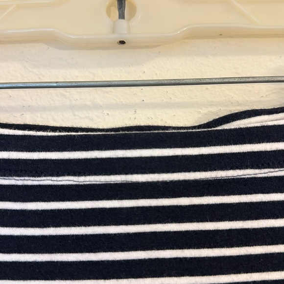 H&M Basic Navy Blue and White Striped Mini Skirt Bodycon S - Picture 4 of 5